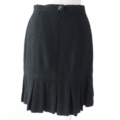 CHANEL 97A P09679 Zip Jacket With Coco Mark And Pleated Skirt Tweed Set-up