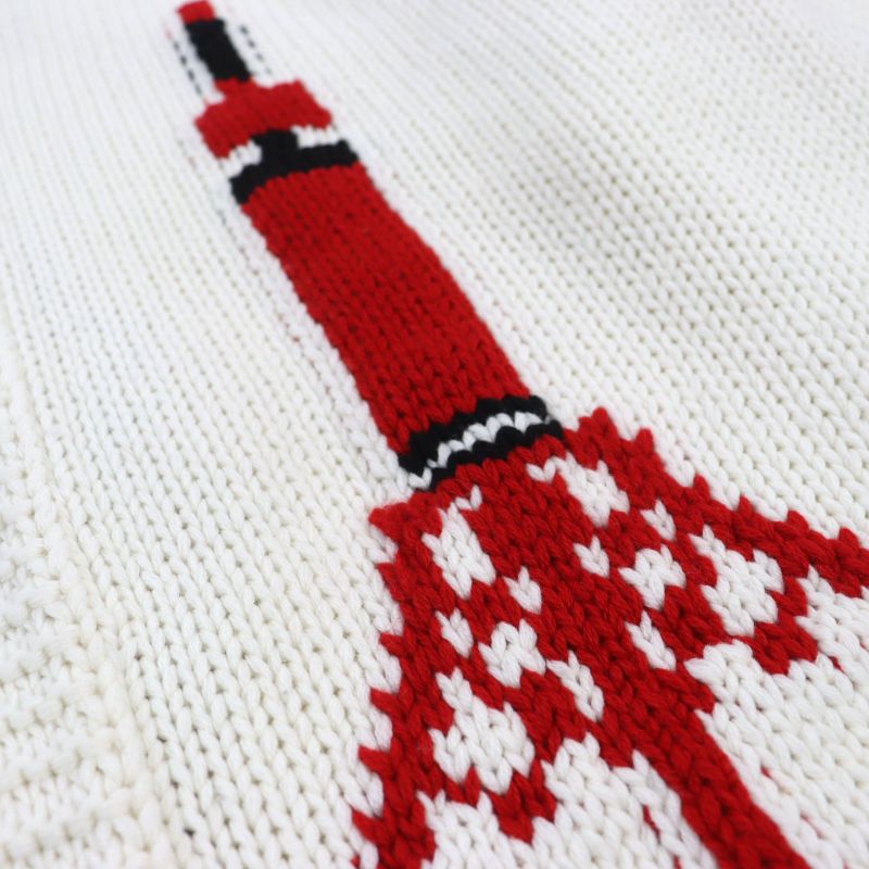 Louis Vuitton 19AW Hhn15w Baseball Zip-up Knit Long Cardigan 100% Wool LV Logo