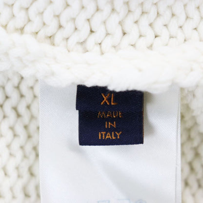 Louis Vuitton 19AW Hhn15w Baseball Zip-up Knit Long Cardigan 100% Wool LV Logo