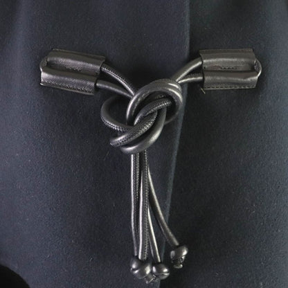 Hermes 2022 2h0114db 100% Cashmere Lamb Leather Use Collarless Coat Kimono Coat