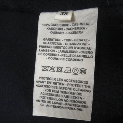 Hermes 2022 2h0114db 100% Cashmere Lamb Leather Use Collarless Coat Kimono Coat