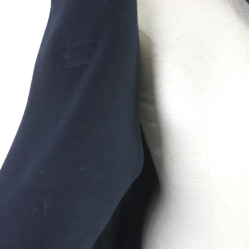 Hermes 2022 2h0114db 100% Cashmere Lamb Leather Use Collarless Coat Kimono Coat