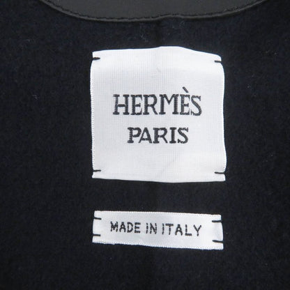 Hermes 2022 2h0114db 100% Cashmere Lamb Leather Use Collarless Coat Kimono Coat