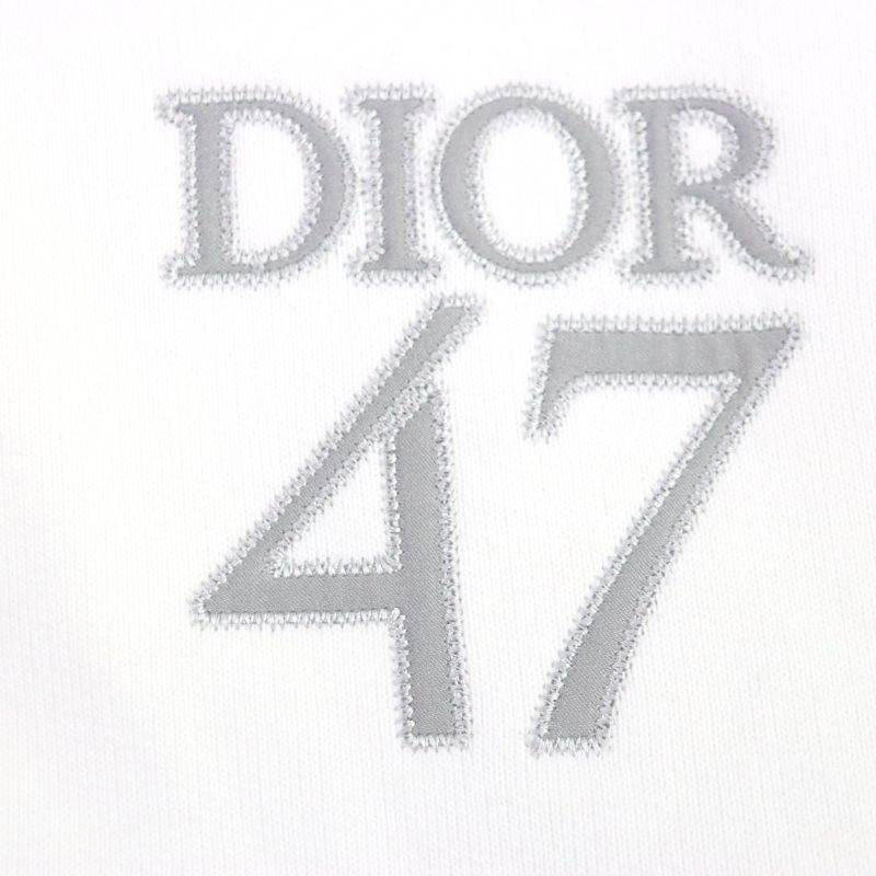  DIOR Homme 24SS 413j434a0879 DIOR 47 Logo Embroidered Half-zip Pullover