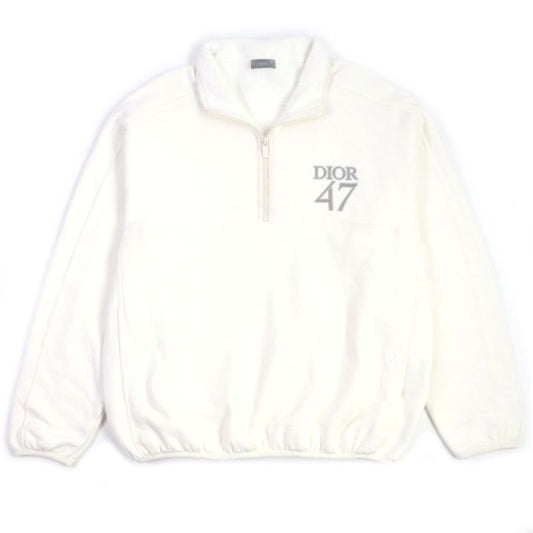  DIOR Homme 24SS 413j434a0879 DIOR 47 Logo Embroidered Half-zip Pullover