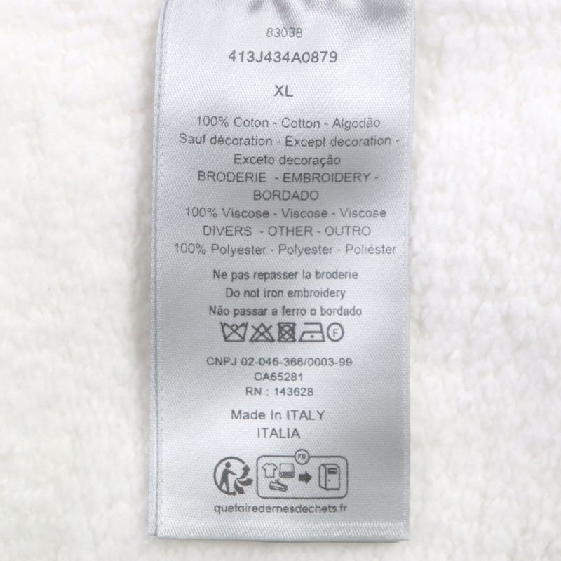  DIOR Homme 24SS 413j434a0879 DIOR 47 Logo Embroidered Half-zip Pullover