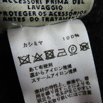 Hermes 100% Cashmere Silver Hardware V-neck Knit Dress With Serie Parts Dark