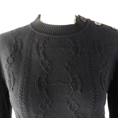 Hermes 2022 2h2644d6 Cashmere Blend With Serie Buttons Chaine D'ancre Patterned