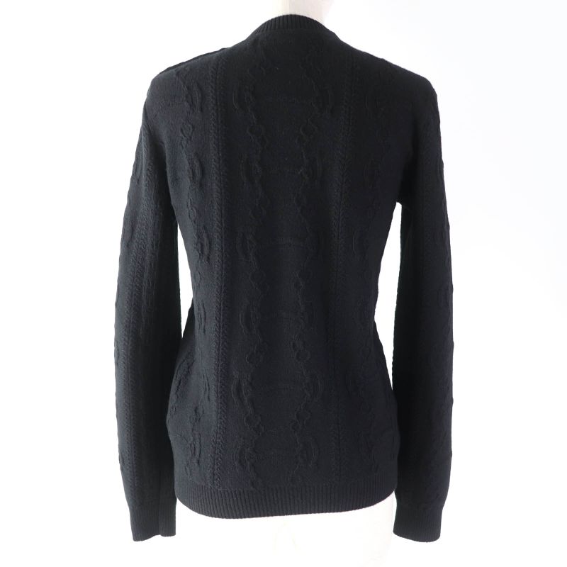 Hermes 2022 2h2644d6 Cashmere Blend With Serie Buttons Chaine D'ancre Patterned