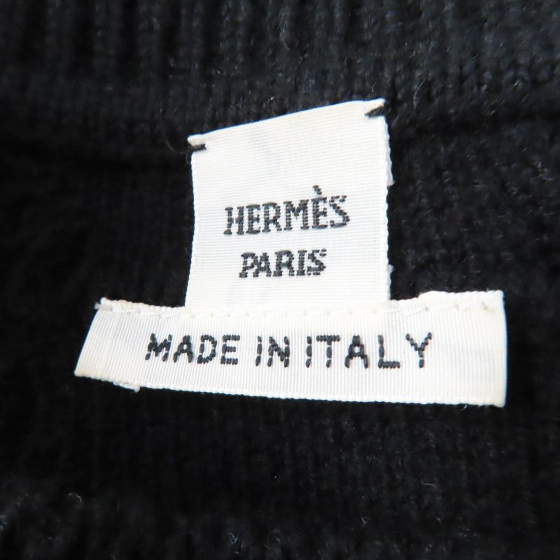 Hermes 2022 2h2644d6 Cashmere Blend With Serie Buttons Chaine D'ancre Patterned