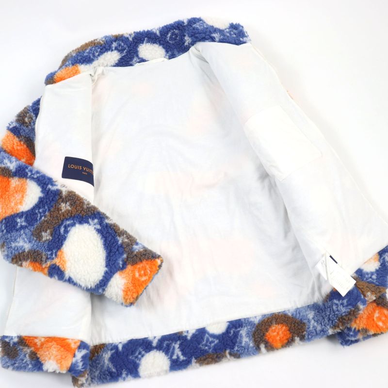 Louis Vuitton 23SS 1aau8l Jacquard Camo Fleece Blouson Monogram Sheer Ring