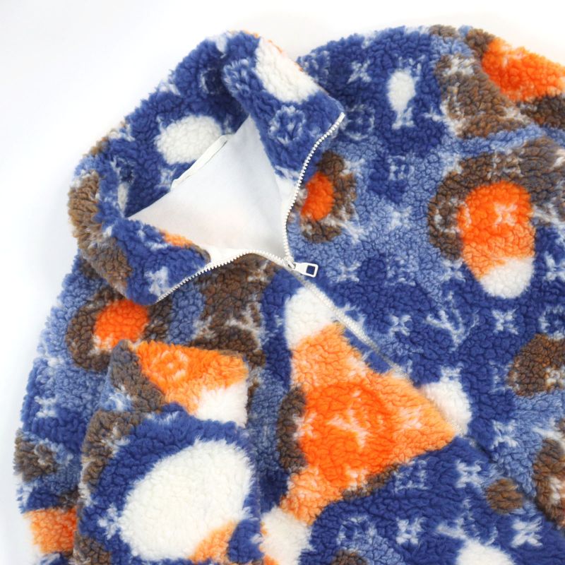 Louis Vuitton 23SS 1aau8l Jacquard Camo Fleece Blouson Monogram Sheer Ring