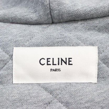 Celine 23AW 2w15a227r Teddy Jacket Cotton Logo Hooded Oversized Blouson