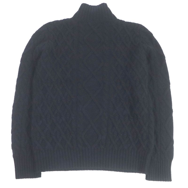 DIOR Homme 113m616at183 100% Cashmere CD Logo Embroidery High Neck Cable Knit