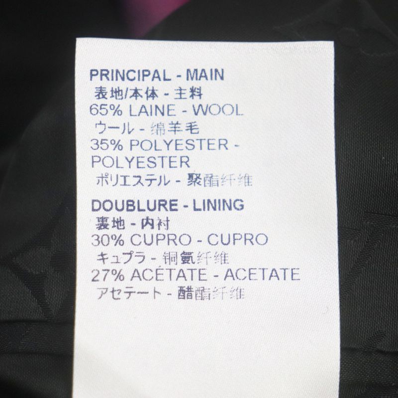 Louis Vuitton Madras Check Monogram Logo Button Chester Coat Pink Multi 48