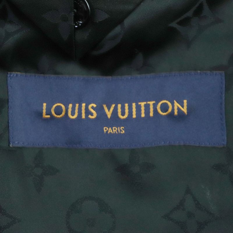 Louis Vuitton Madras Check Monogram Logo Button Chester Coat Pink Multi 48