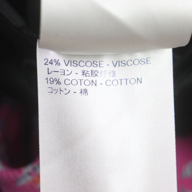 Louis Vuitton Madras Check Monogram Logo Button Chester Coat Pink Multi 48