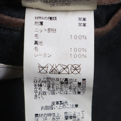 Hermes Goat Leather Zip Up Jacket Blouson Brown 52 Made In France Men's