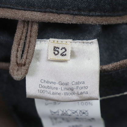 Hermes Goat Leather Zip Up Jacket Blouson Brown 52 Made In France Men's