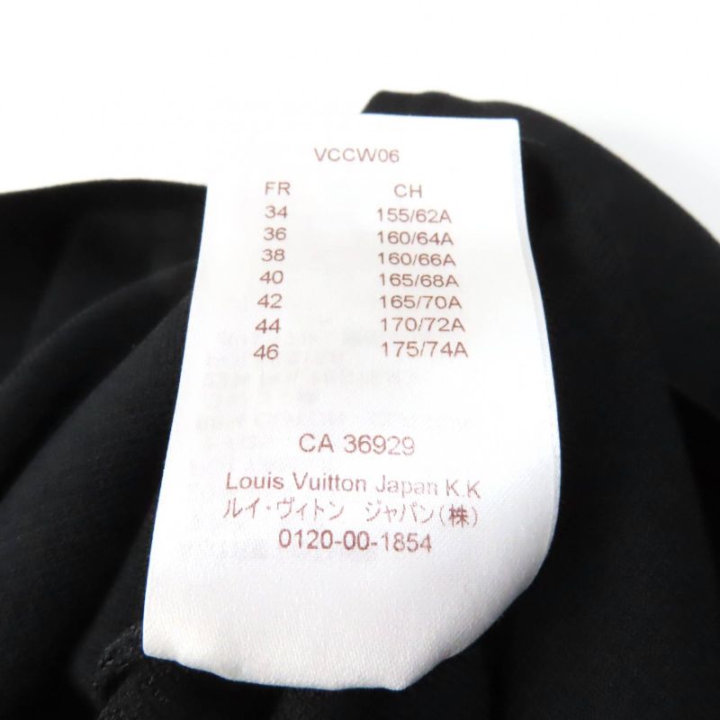 Louis Vuitton Monogram Flower Lace Knee-length Paneled Dress Black XS (equivalen