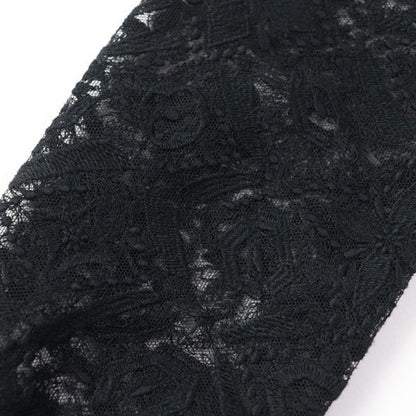 Louis Vuitton Monogram Flower Lace Knee-length Paneled Dress Black XS (equivalen