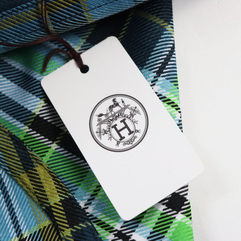 Hermes 2021 Checkered Half-zip Pullover Jacket Blouson Multicolor 46 With