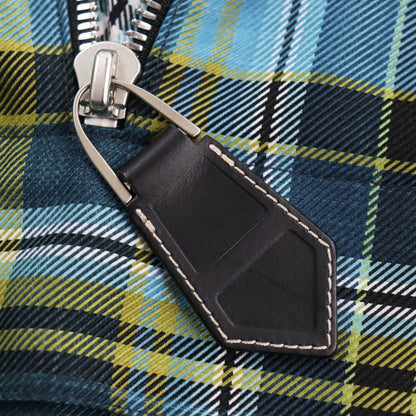 Hermes 2021 Checkered Half-zip Pullover Jacket Blouson Multicolor 46 With