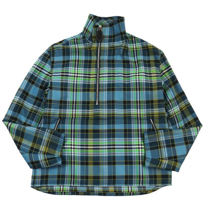 Hermes 2021 Checkered Half-zip Pullover Jacket Blouson Multicolor 46 With