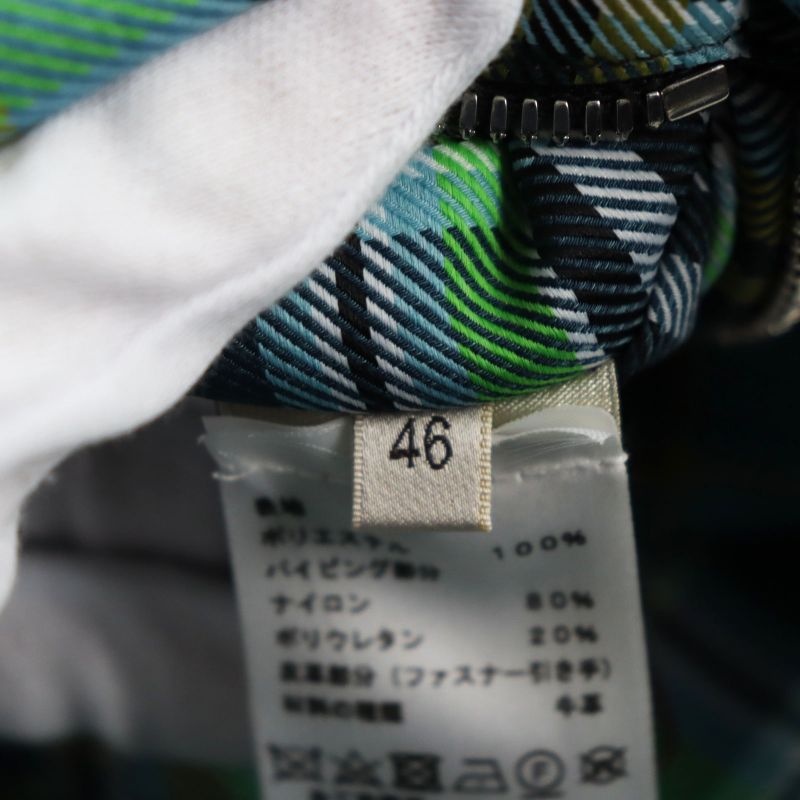 Hermes 2021 Checkered Half-zip Pullover Jacket Blouson Multicolor 46 With