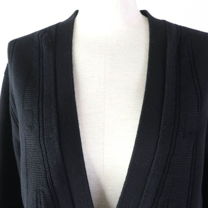 Hermes 2020 100% Wool H Pattern With Serie Buttons Oversilhouette Long Sleeves