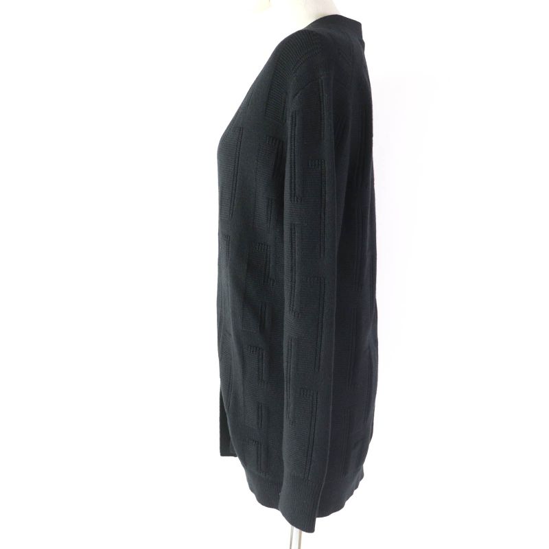 Hermes 2020 100% Wool H Pattern With Serie Buttons Oversilhouette Long Sleeves