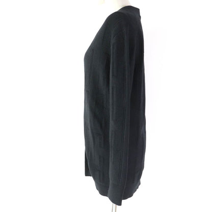 Hermes 2020 100% Wool H Pattern With Serie Buttons Oversilhouette Long Sleeves