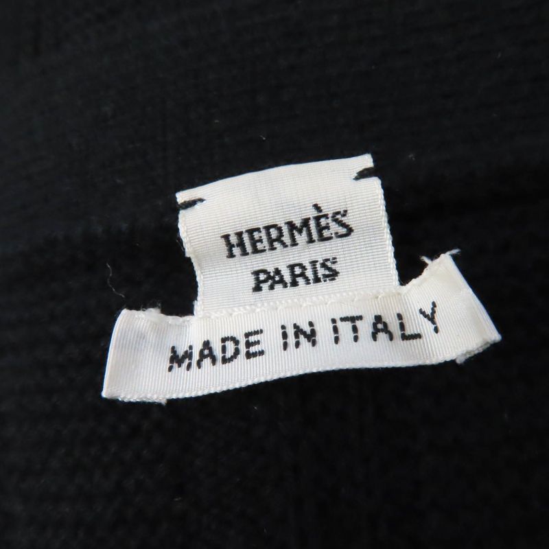 Hermes 2020 100% Wool H Pattern With Serie Buttons Oversilhouette Long Sleeves