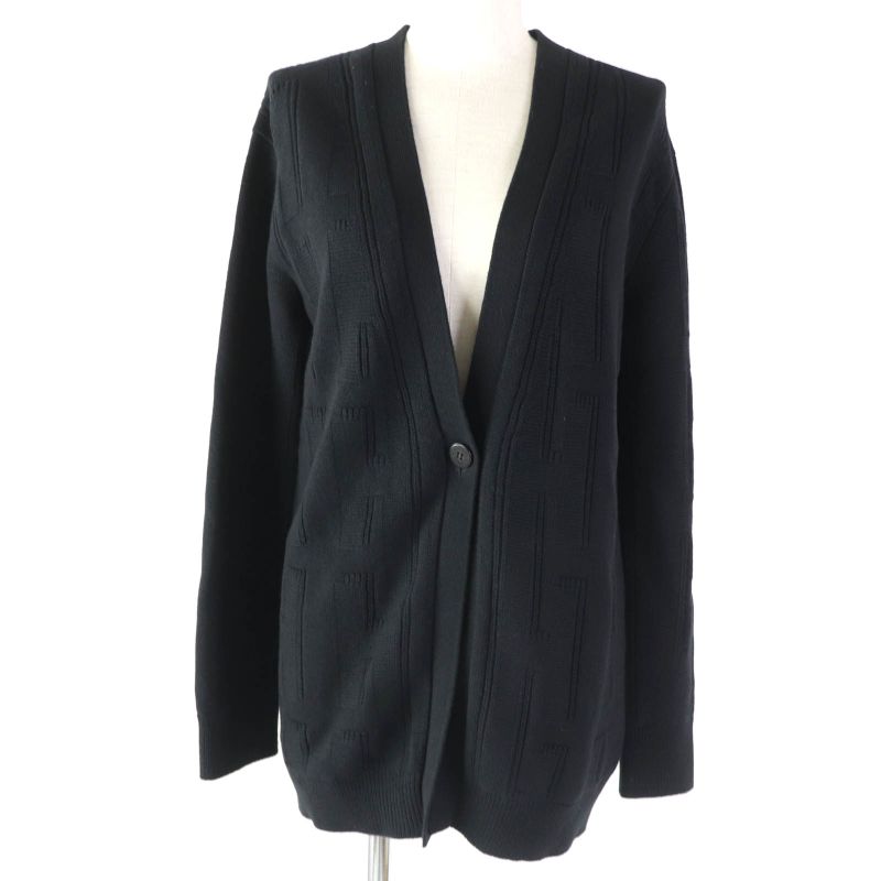 Hermes 2020 100% Wool H Pattern With Serie Buttons Oversilhouette Long Sleeves