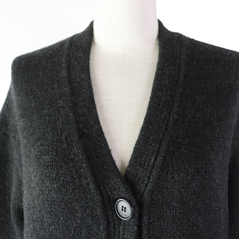 Celine 2 5q46/4206 100% Cashmere Phoebe Period Long Sleeves Knitted Coat Long