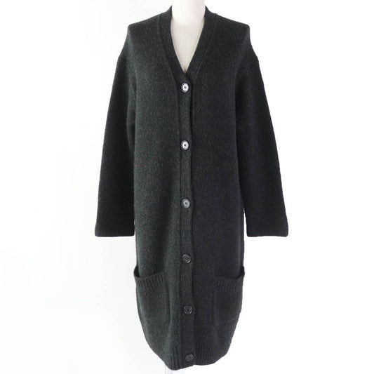 Celine 2 5q46/4206 100% Cashmere Phoebe Period Long Sleeves Knitted Coat Long