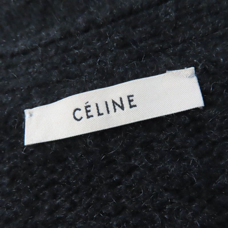 Celine 2 5q46/4206 100% Cashmere Phoebe Period Long Sleeves Knitted Coat Long