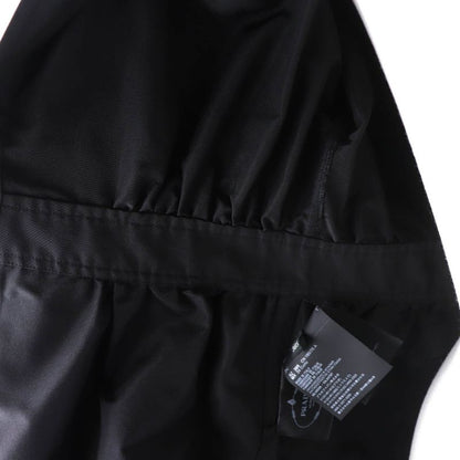 Prada 19 Years APD1 Silk Jacquard Waist Switch Long Sleeve Long Shirt Black 38S