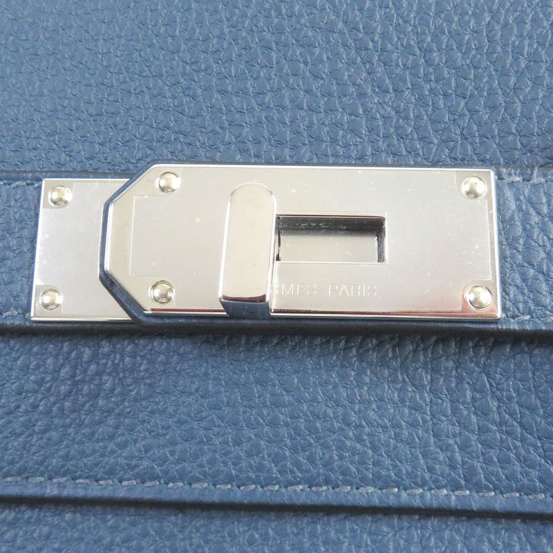 Hermes Acacado PM Brood Prus Kelly Silver Hardware Togo Leather Body Bag