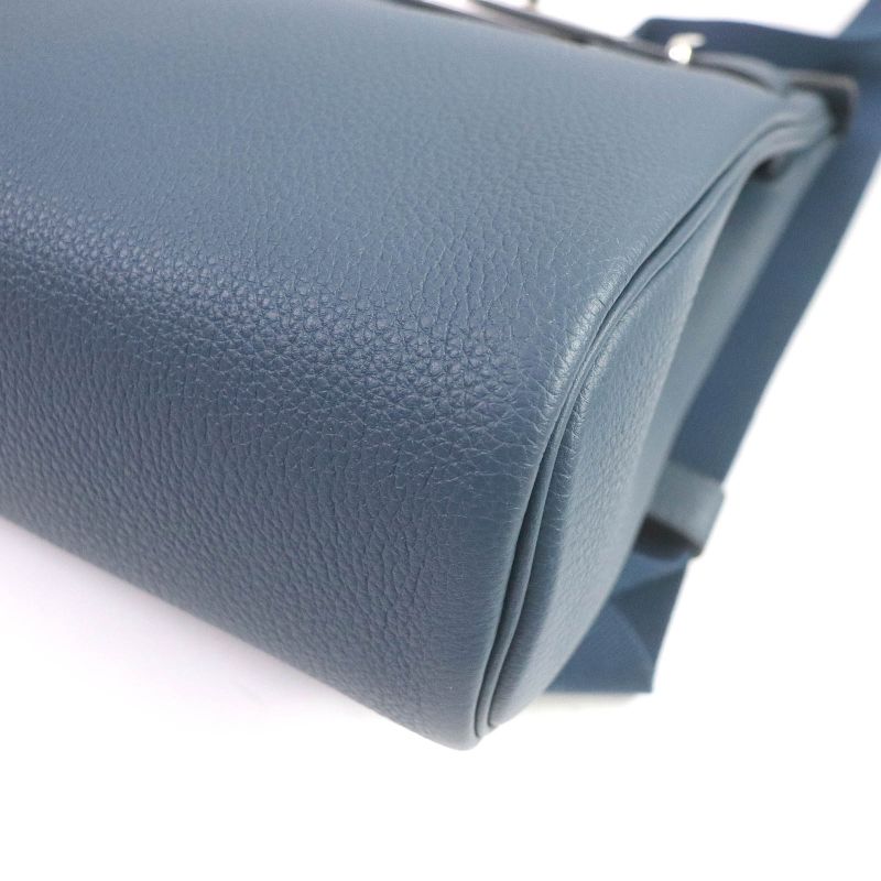 Hermes Acacado PM Brood Prus Kelly Silver Hardware Togo Leather Body Bag