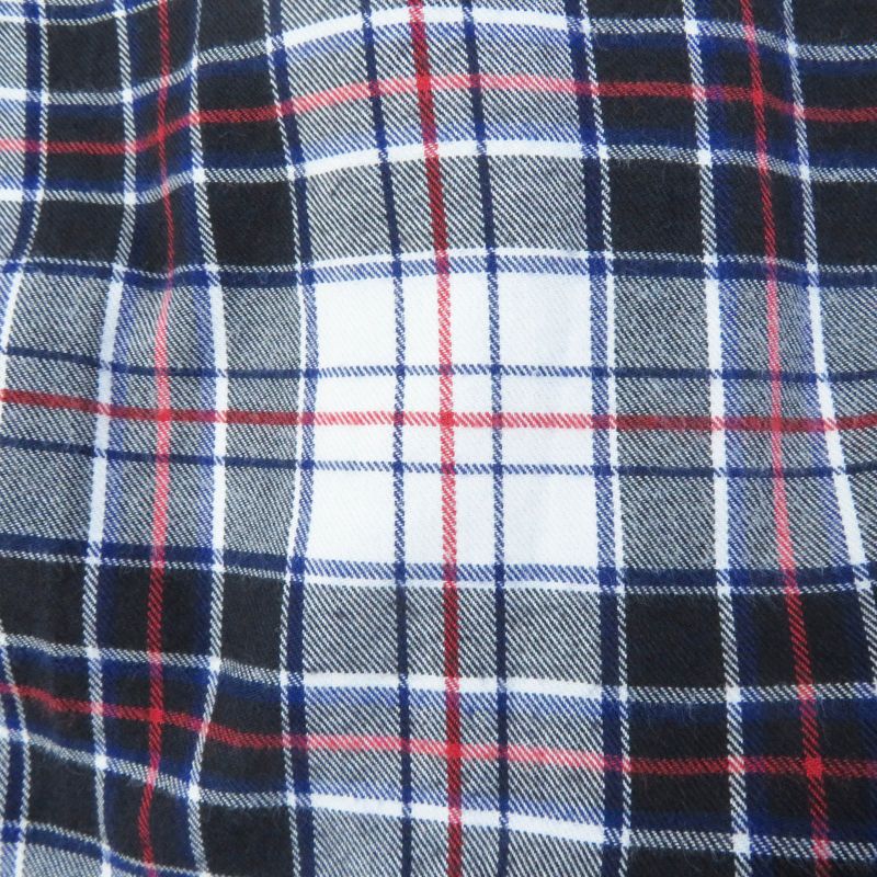 Balenciaga 18AW 528697 Cotton Newspaper Checked Long Sleeve Shirt Multi 34