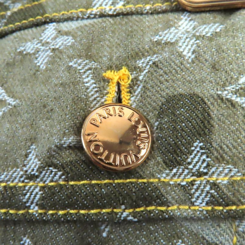 Louis Vuitton 08AW Monogram Camouflage Line Monogram Denim Jacket Khaki With