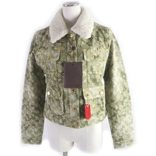 Louis Vuitton 08AW Monogram Camouflage Line Monogram Denim Jacket Khaki With