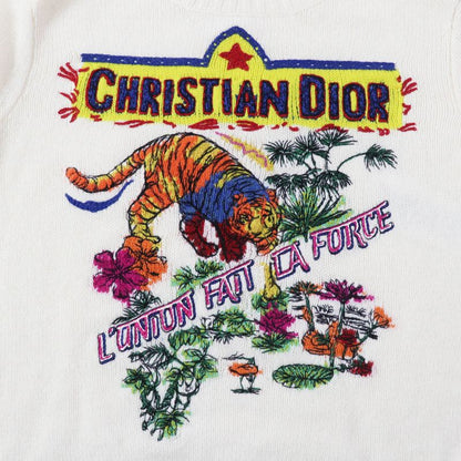 Christian DIOR 23AW 344s57tm152 Indian Taiga Motif Cashmere Cotton Long Sleeve