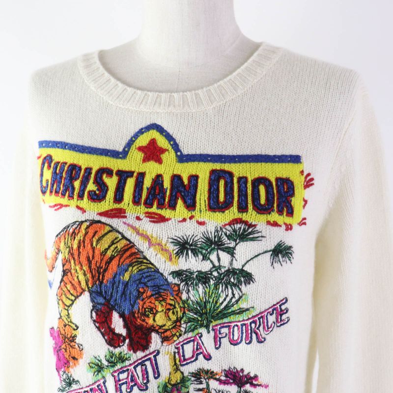 Christian DIOR 23AW 344s57tm152 Indian Taiga Motif Cashmere Cotton Long Sleeve