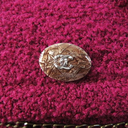 CHANEL P50305 Wool With Silk Lining Single-color Tweed Zip-up Collarless