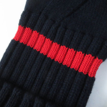 Celine 3C56 7257 Phoebe Philo Knit/chunky Over Knit Yak Wool Navy Red S Made