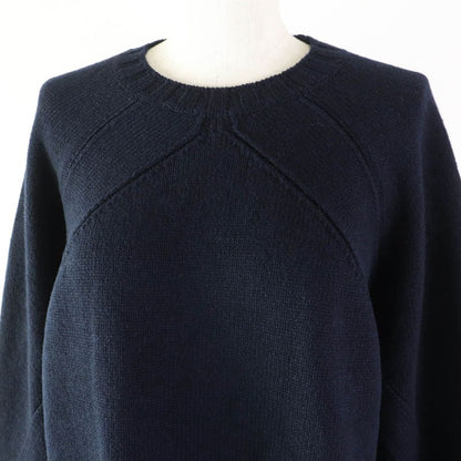 Celine 3C56 7257 Phoebe Philo Knit/chunky Over Knit Yak Wool Navy Red S Made