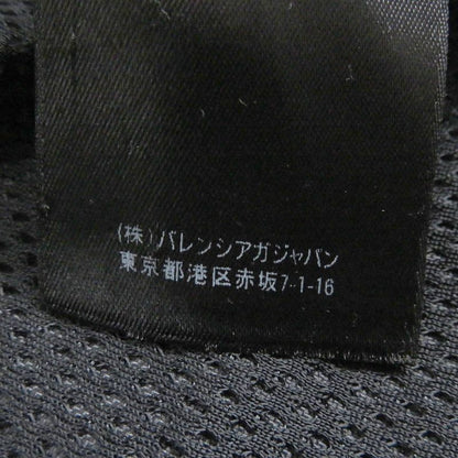 Balenciaga 19AW 529213 Logo-printed Denim Switch Oversized Poplin Shirt Blouson