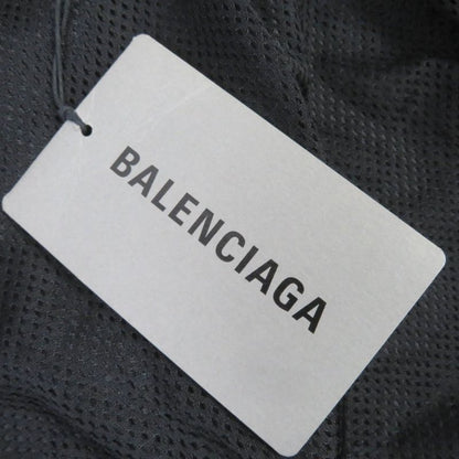 Balenciaga 19AW 529213 Logo-printed Denim Switch Oversized Poplin Shirt Blouson